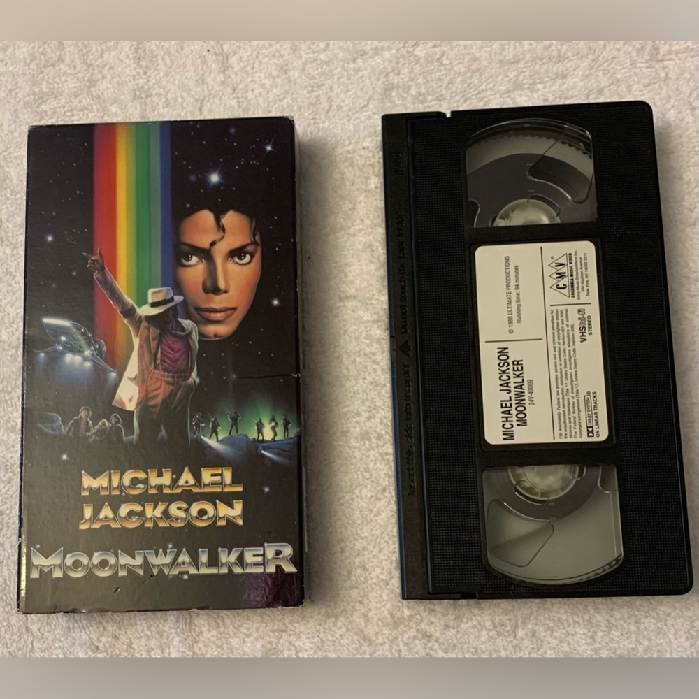 Michael Jackson -Moonwalker (VHS 1988 USA) VCR Video VINTAGE Movie Classic -USED